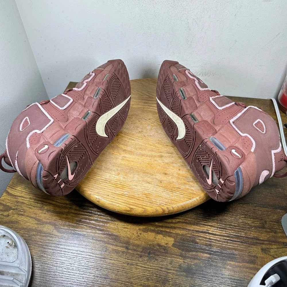 Nike Air More Uptempo 96 Earth Brown Pink DV3466-200 Mens 10 Basketball Shoes